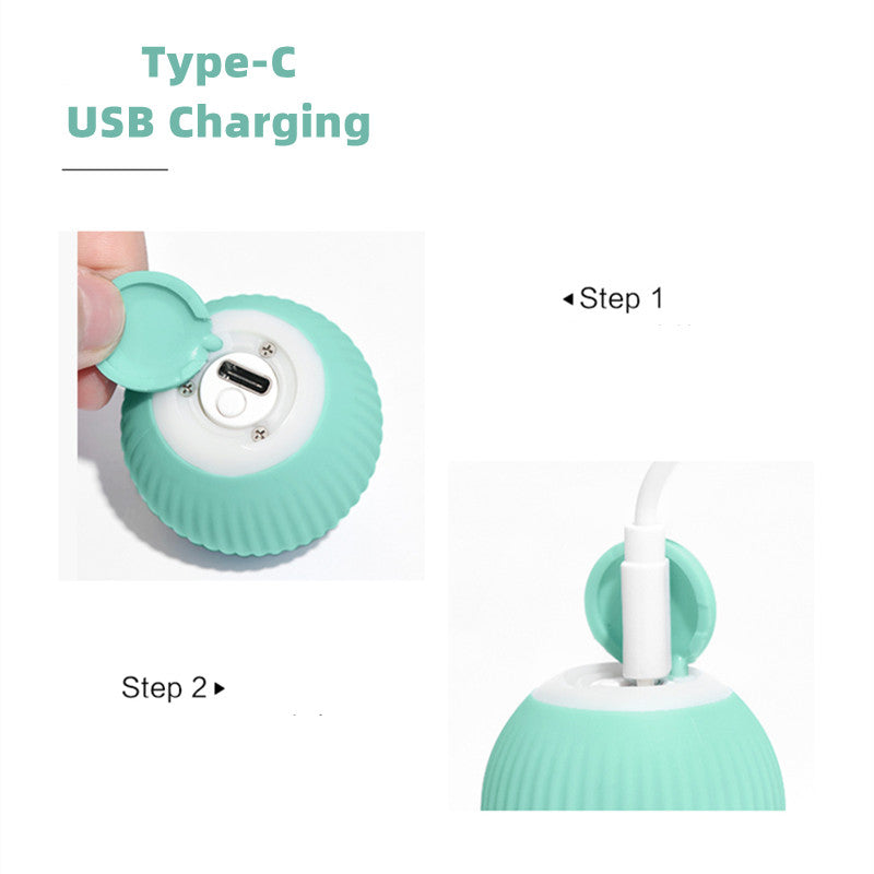 "Smart Electric Cat Ball Toy - Interactive, Self-Moving, and Perfect for Indoor Playtime with Your Feline Friend!"