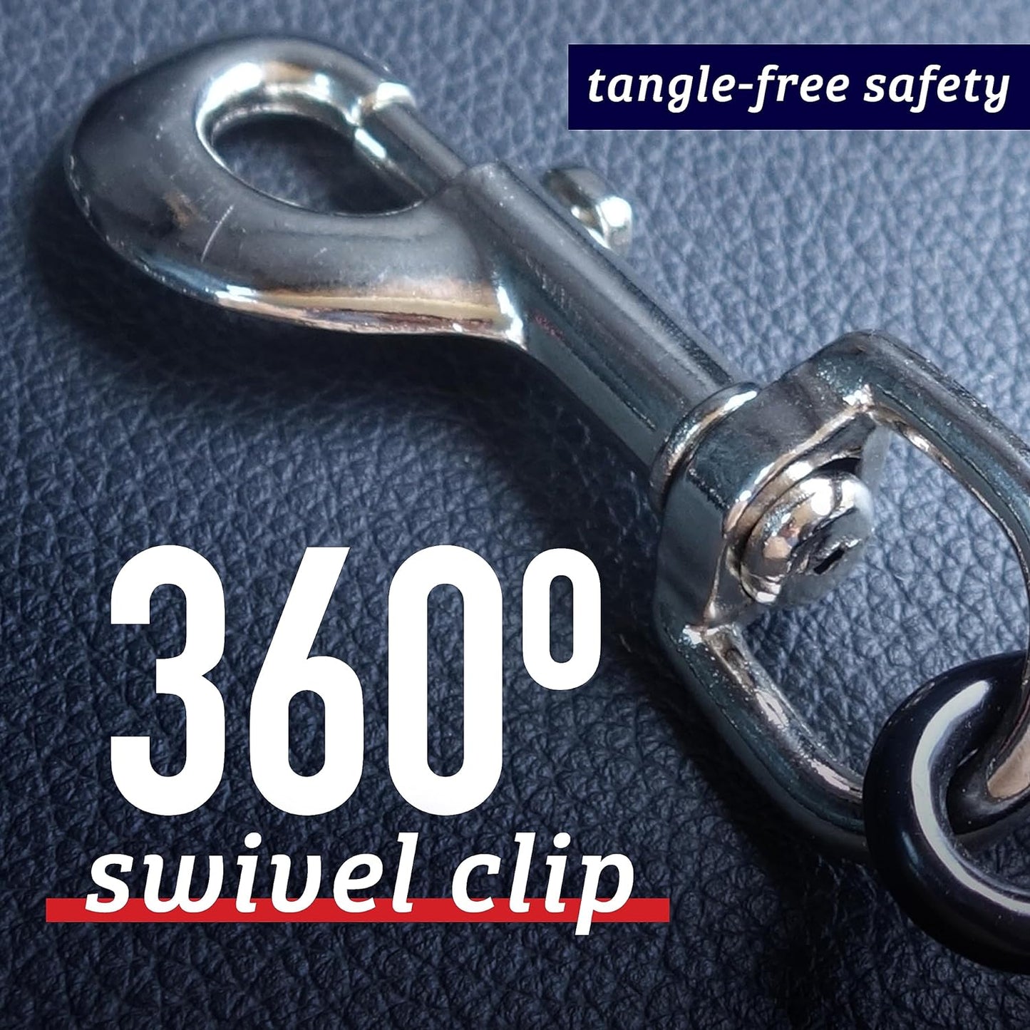 "Secure and Durable Dog Car Seat Belt Restraint - Chew-Proof Heavy Duty Seatbelt for Pets - Available in 5 Sizes - Coated Steel Rope for Extra Durability (31 Inches)"