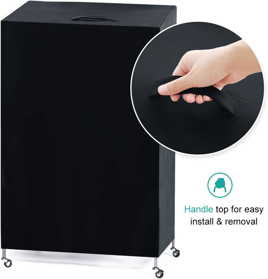 "Ultimate Birdcage Cover: Ensure a Peaceful Night's Sleep for Your Feathered Friend with our Blackout & Breathable Cover - Small, Black, 21 x 21 x 28 Inches"