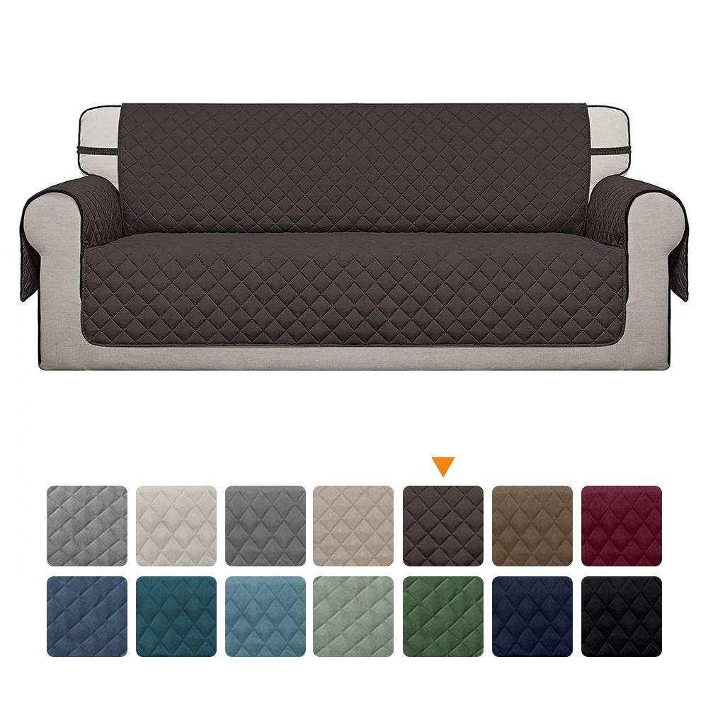 "Ultimate Waterproof Sofa Cover: Easy-Care, Pet-Friendly Couch Protector in Stylish Brown - Ideal for Kids and Pets!"