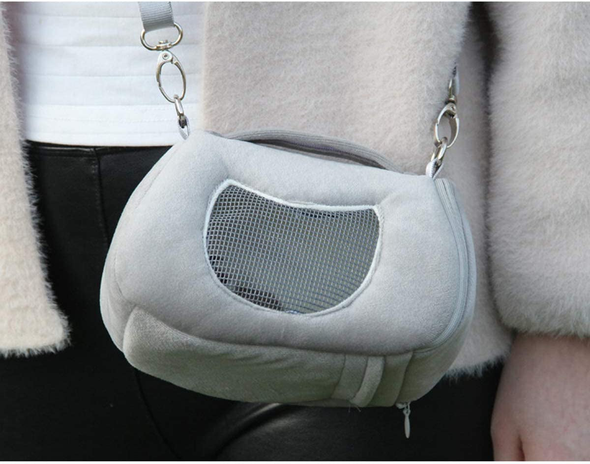 "Travel in Style with the Ultimate Hamster Carrier Bag - Portable, Adjustable, and Perfect for Small Pets!"