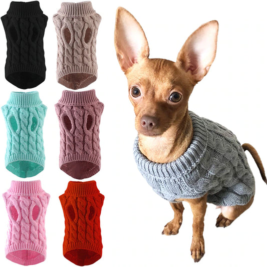 "Cozy and Stylish Winter Sweaters for Small and Medium Dogs and Cats - Keep Your Furry Friend Warm and Fashionable!"