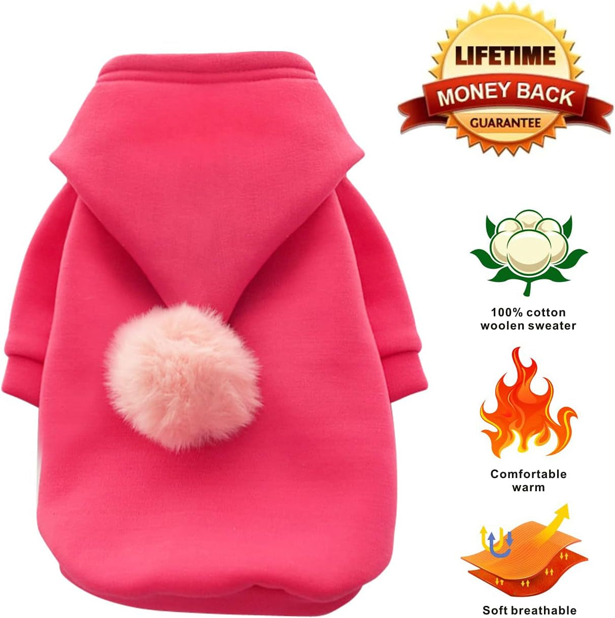 "Cozy and Stylish Dog Hoodie: Keep Your Pup Warm this Winter with our Pet Clothes – Perfect for Big, Medium, and Small Dogs, Cats, Teddy, Chihuahua, Bomei – Ideal for Xmas and Halloween!"