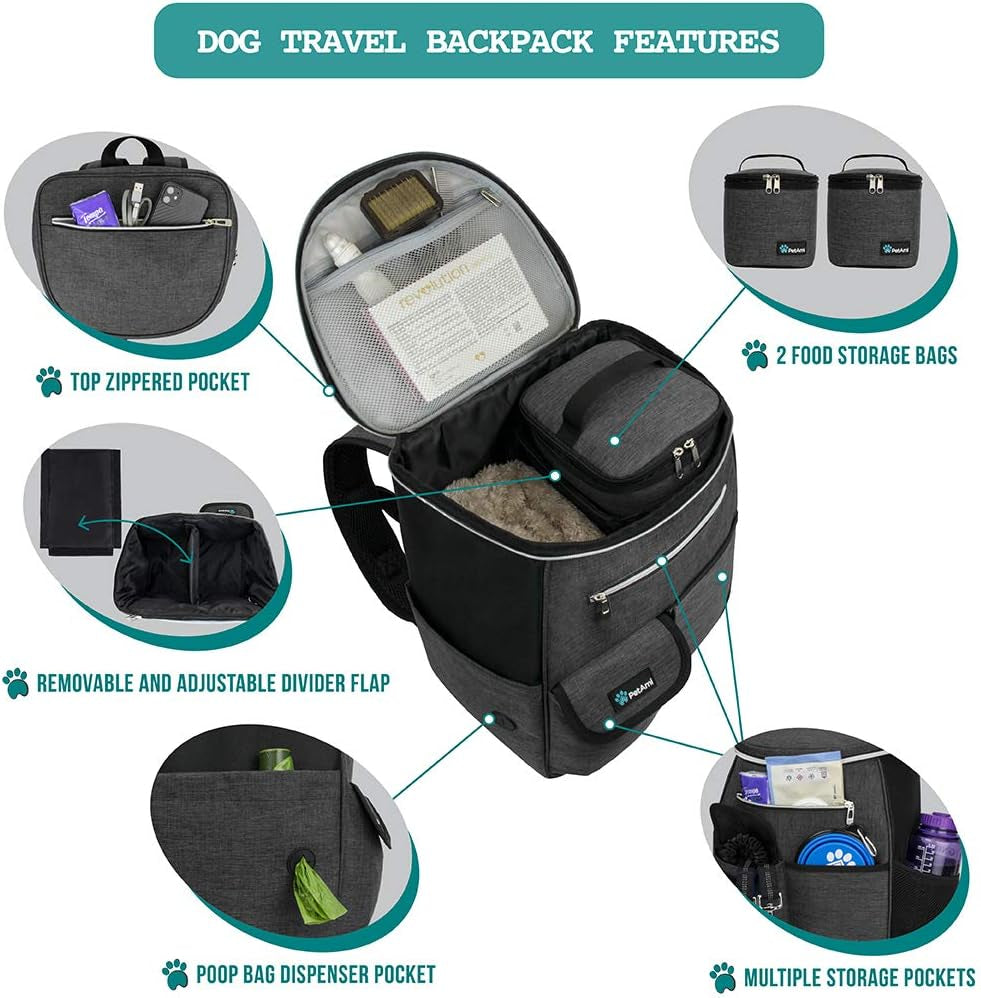 "Adventure Paws: The Ultimate Dog Travel Backpack - Stylish, Airline Approved, and Filled with Must-Have Essentials for Your Furry Companion!"